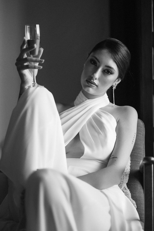 Fotógrafo de bodas Málaga capturando a la novia